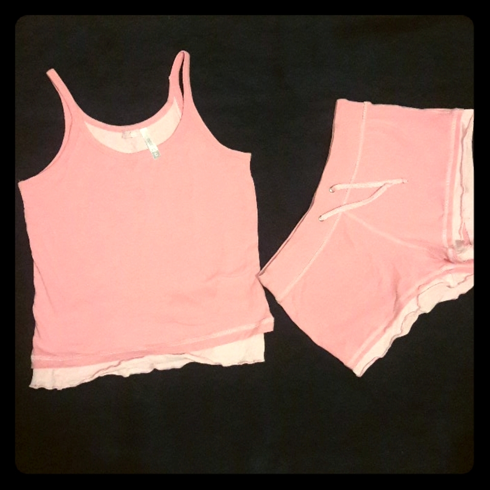 Pajama set bubblegum pink